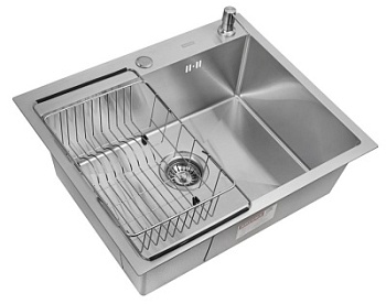 Комплект Arfeka Eco AR мойка 600*500, коландер F, дозатор satin