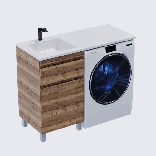 Тумба напольная Vela Каскад 38Н под Kamilla 100 (дуб галифакс табак) TU203815