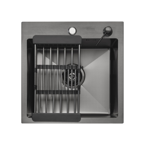 Комплект Arfeka Eco AR мойка 450*450 (настольная), коландер, дозатор black decor millet grains