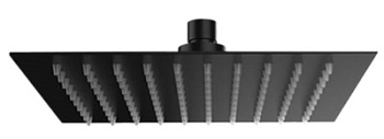 Верхний душ с шарнирным соединением 40 см Remer 357UFS40NOX, черный матовый
