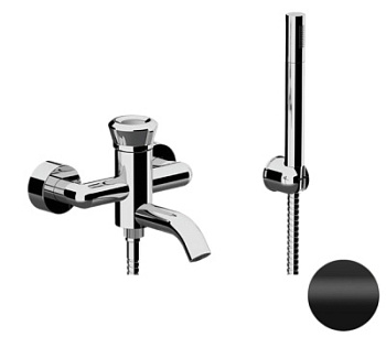 Смеситель для ванны Remer Element ET02NO, черный матовый