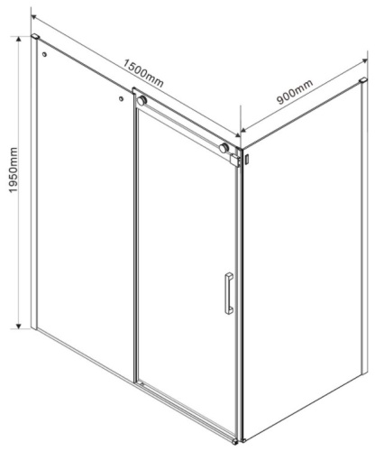 Душевой уголок Vincea Como VSR-1C9015CL