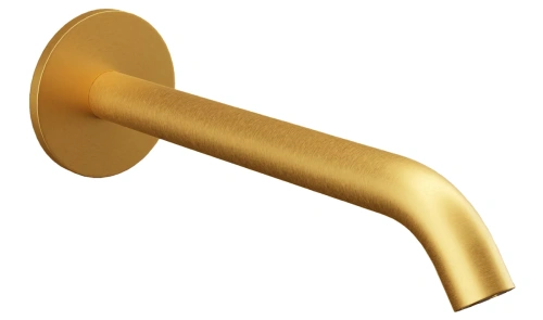 Излив настенный 19 см Remer X Style 91XLBG, золото брашированное