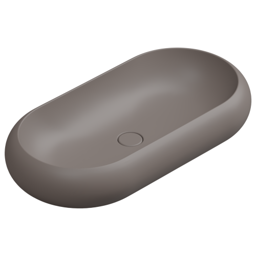 Раковина накладная 80x42 см GSG Ceramic Design Petra PELAV80029, Tortora Matt