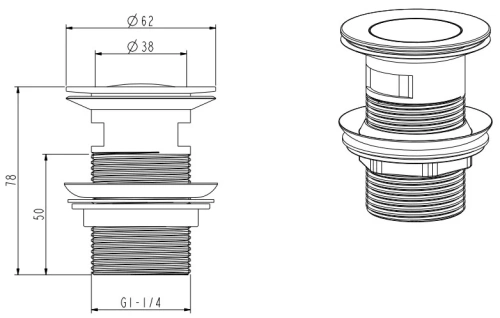 Смеситель для раковины Nemo Prima NM-1315-BGM brush gun metal