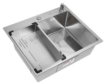 Комплект Arfeka Eco AR мойка 600*500, коландер G, дозатор satin decor millet