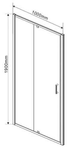 Душевая дверь Vincea Intra VDP-1I9010CH