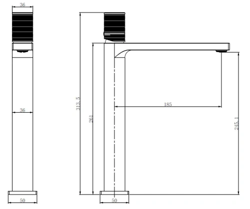 Смеситель для раковины Vincea Domus VBF-5DM02GM