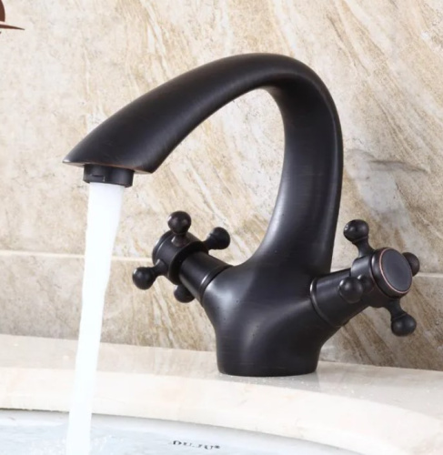 Смеситель для умывальника Rea Retro Old Black B0225