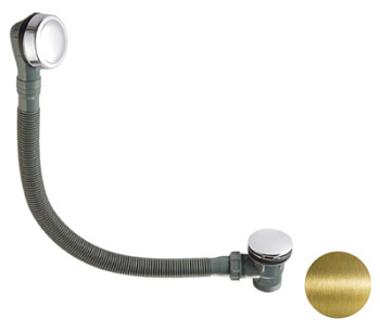 Слив-перелив click-clack для ванны Remer 96PCCVO, бронза