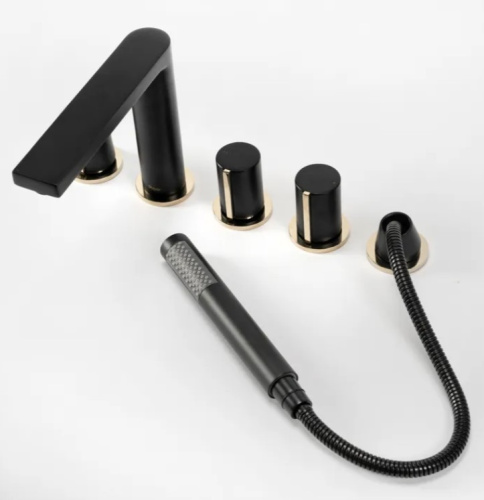 Смеситель для ванны Rea Icon Black matt B3622