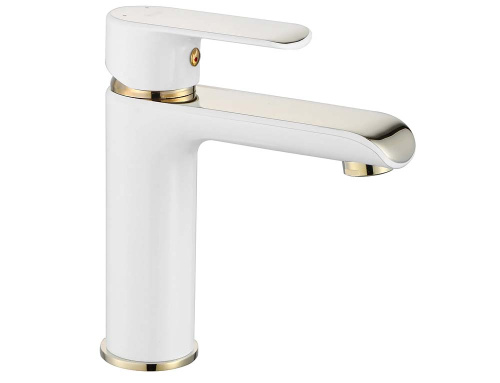 Смеситель для умывальника Rea Bloom White Gold B9919