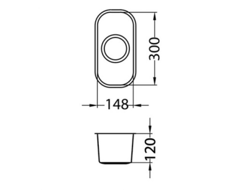 Мойка для кухни Alveus VARIANT 110 SAT 148x300x120 1079965