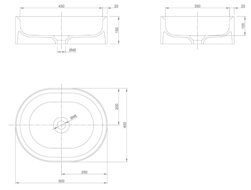 Умывальник Knief K.Stone Glow 0600-066-01