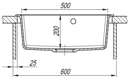 Мойка кухонная Arfeka DALAGO 57 wet graphite
