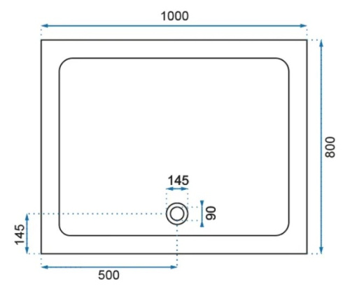 Душевой поддон Rea Savoy White 80x100 K5332
