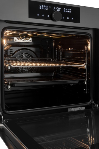 Электрический духовой шкаф Zorg MUN616 black+gray
