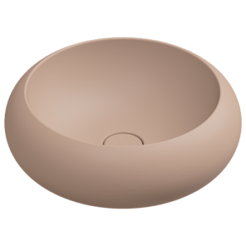 Раковина накладная 42 см GSG Ceramic Design Petra PELAV42032, Cipria Matt