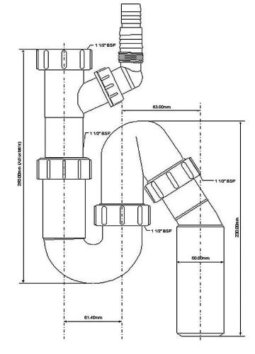 Сифон для мойки McAlpine HC8