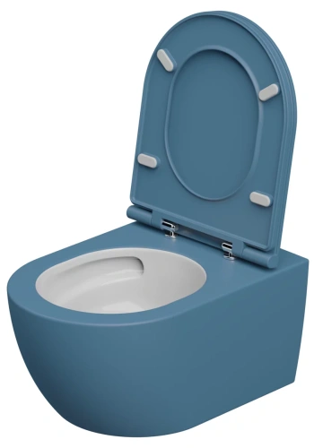 Унитаз подвесной GSG Ceramic Design Like LKWCSOECBI000/027, White/Denim Matt