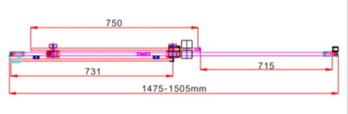 Душевая дверь Vincea Como VPS-1C150CL