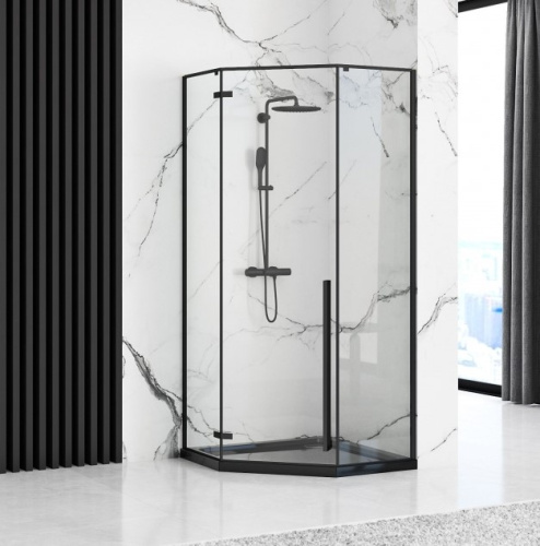 Душевой поддон Rea Diamond Black 90x90 K8543