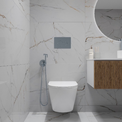 Комплект Oliveeka инсталляция OL-MQ-003 с унитазом OL-6016 и кнопкой OL-R22-CR