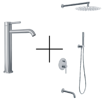 Набор душевой со смесителем Oliveeka OL-88939017+88239017-CR