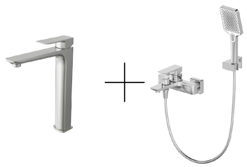 Душевая система для ванны со смесителем Oliveeka OL-639003A+239003-BN