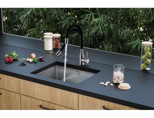 Смеситель для кухни Alveus FLEXA BLACK SAT 1147023