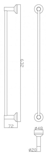 Полотенцедержатель CeramaLux Fleur 78308