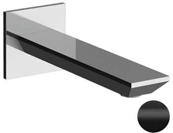 Излив настенный 18 см Remer Edge 91EGNO, черный матовый