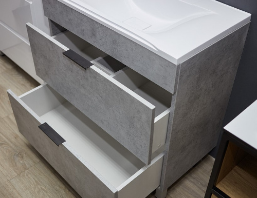 Тумба напольная Vela Каскад Чикаго 80Н бетон матовый TU27089