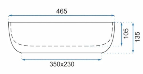Умывальник Rea Livia Beige matt U3802