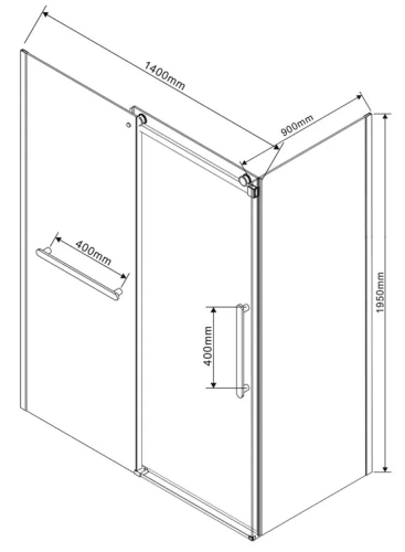 Душевой уголок Vincea Como Soft VSR-1CS9014CL