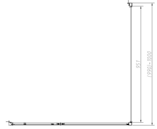 Душевой уголок Vincea Slim-N VSR-4SNP1012CLB