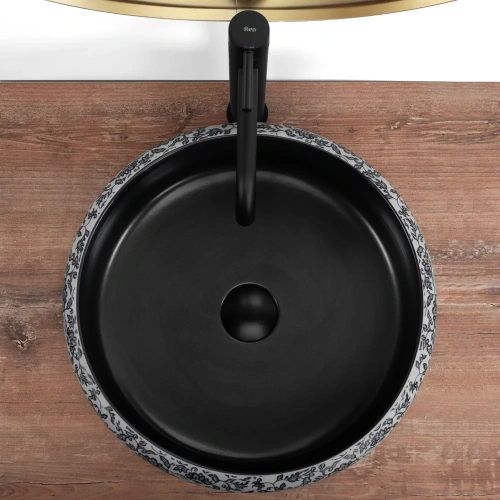 Умывальник Rea Florisa black matt U3307