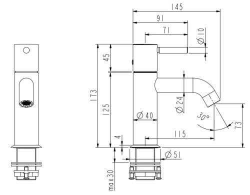 Смеситель для раковины Nemo Round NM-2311BG brush gold