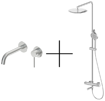 Душевая стойка со смесителем Oliveeka OL-739902+88869017-BN