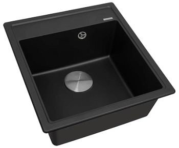 Мойка кухонная Zorg Rock 46 premium black metallic