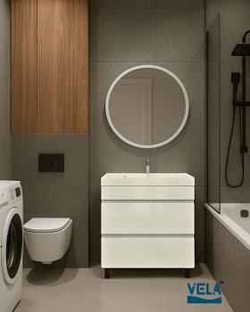 Тумба напольная Vela Мира 70Н под Classica (белый мат) TU4900