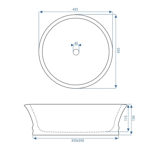 Умывальник Rea Betty U1057