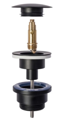 Донный клапан для раковины Rea Old Black A5218 универсальный