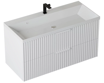 Тумба подвесная Vela Волна 80П под Classica (белый мат) белый хекси TU5872