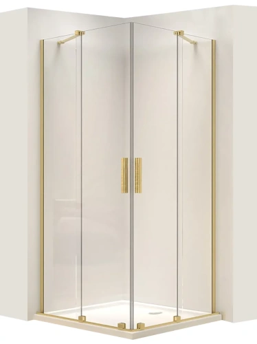 Душевой уголок Rea Montana Gold Brush 90x90 K6636