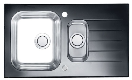 Мойка для кухни Alveus GLASSIX UP 20 RAL9005-90 (черный цвет) 860x500 1123823