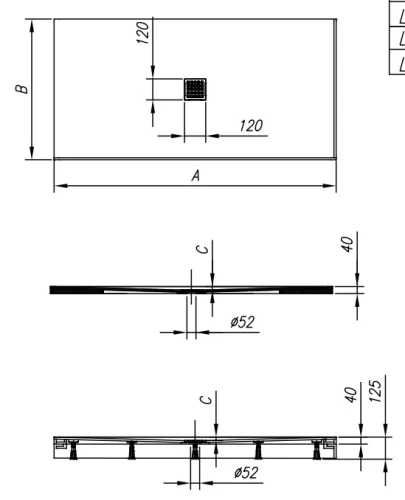 Душевой поддон Kolpa-san Lavolta 120x90 Kerrock 109 white 561020