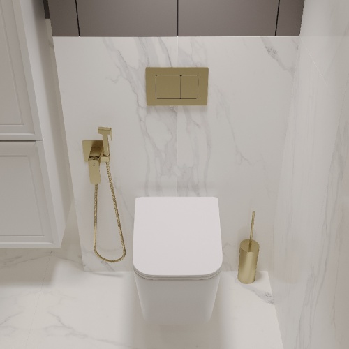 Комплект Oliveeka инсталляция OL-MQ-003 с унитазом OL-5014 и кнопкой OL-E12-BG