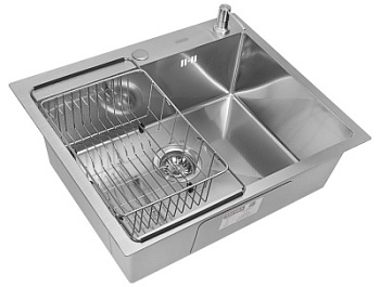 Комплект Arfeka Eco AR мойка 600*500, коландер G, дозатор satin decor