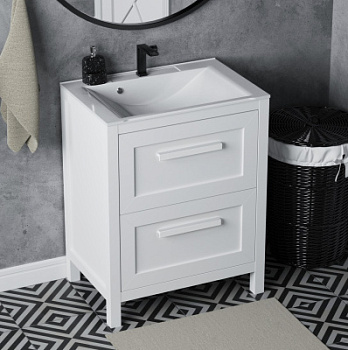 Тумба напольная Vela Фаворит массив 65Н (белый) под Milen TU68103